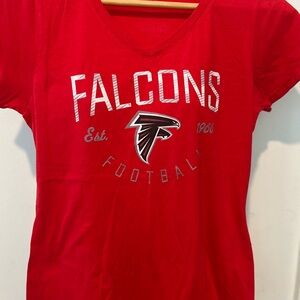 Falcons Women's Red Short Sleeve Tee
